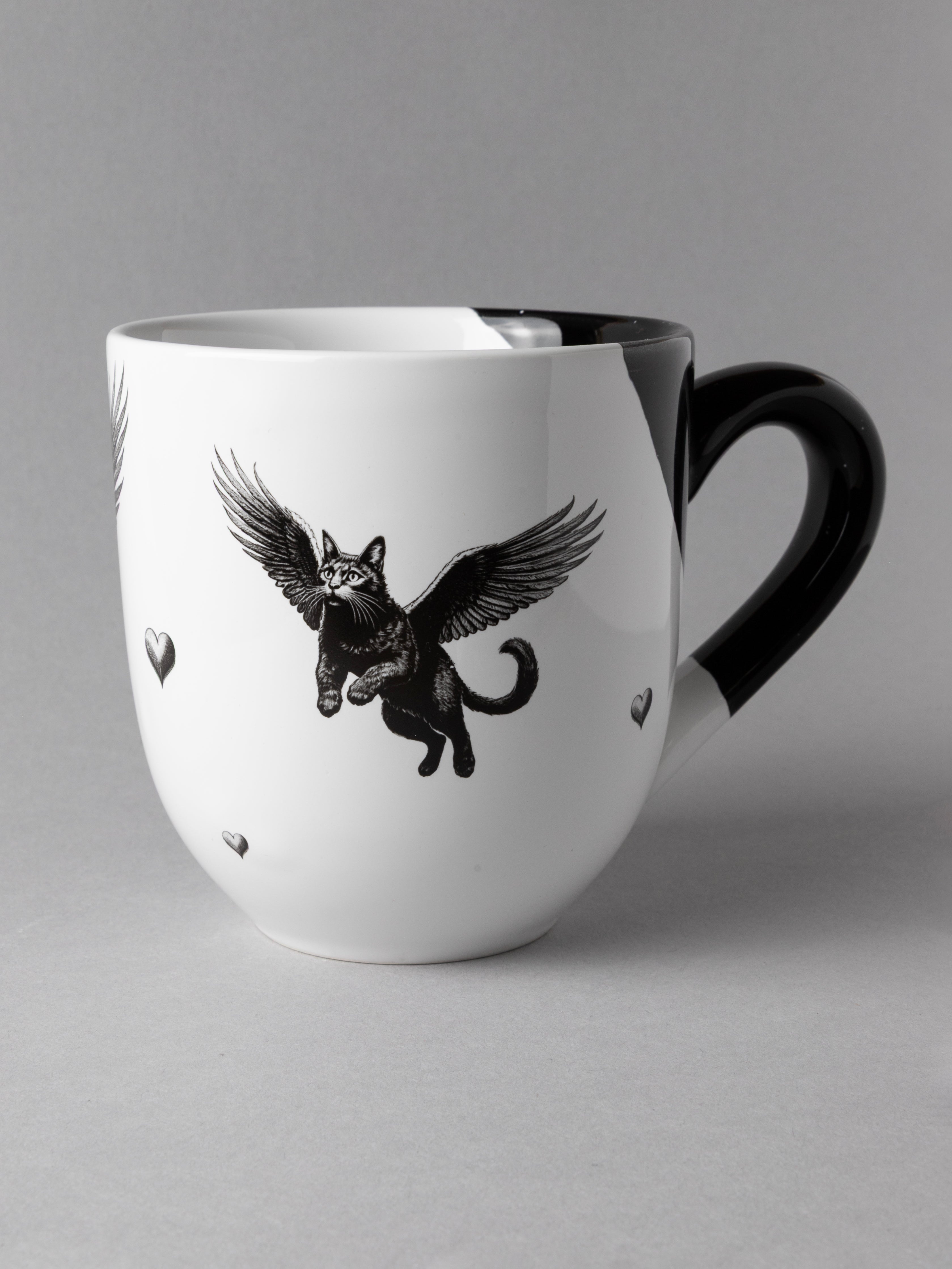 Madame Noir — WingMogs Black Cat Mug