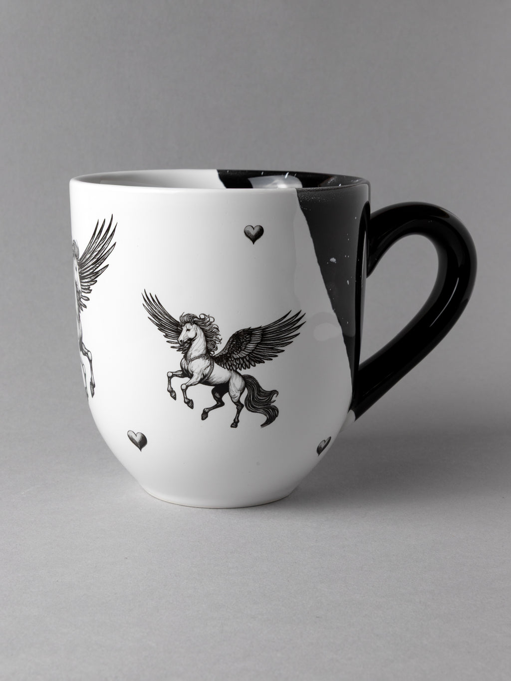 The Ivory Flyer — WingTrots White Horse Mug